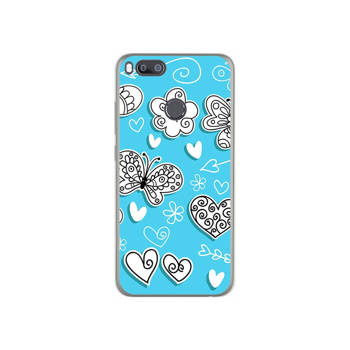 Funda Gel Tpu para Xiaomi Mi 5X / Mi A1 Diseño Mariposas Dibujos