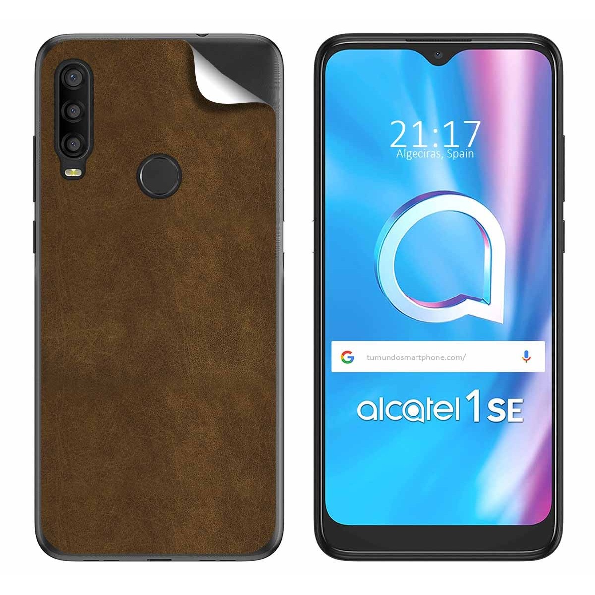 Pegatina Vinilo Autoadhesiva Textura Piel para Alcatel 1SE 2020