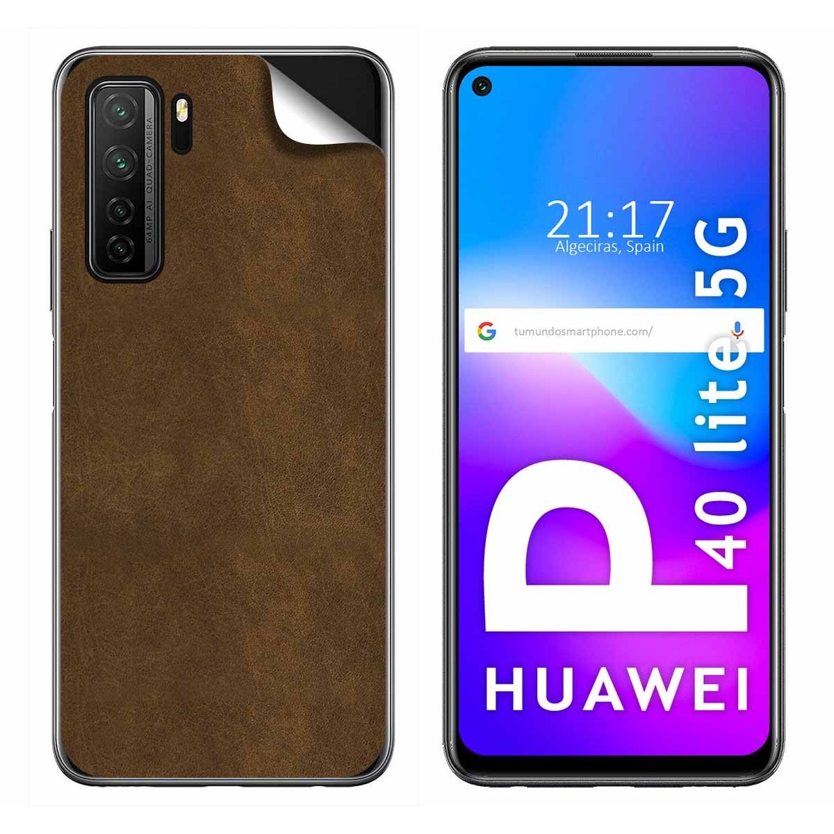 Pegatina Vinilo Autoadhesiva Textura Piel para Huawei P40 Lite 5G