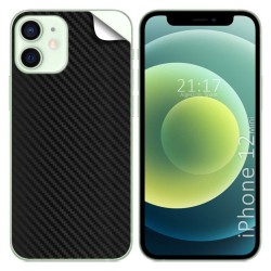 Pegatina Vinilo Autoadhesiva Textura Carbono compatible con Iphone 12 Mini (5.4)