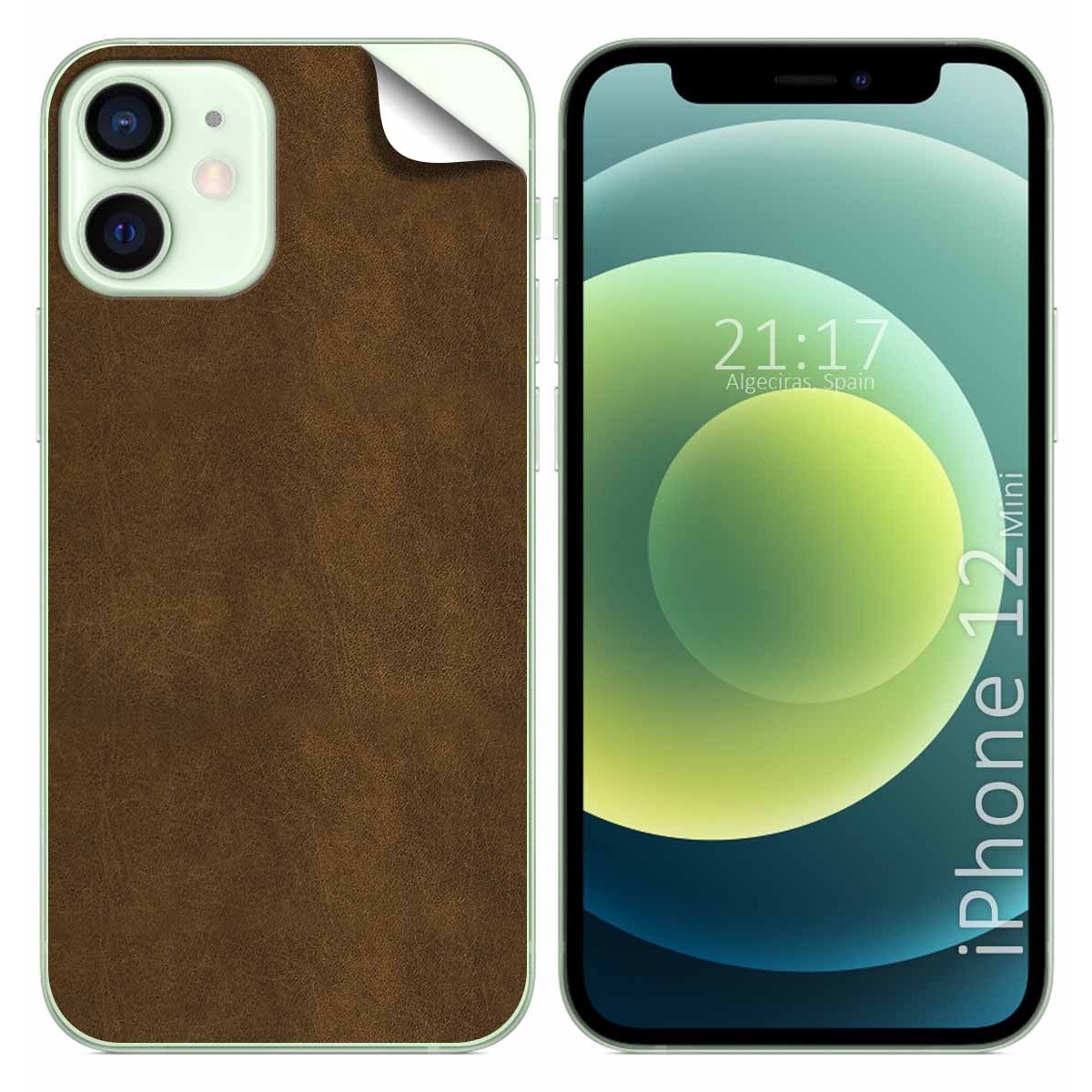 Pegatina Vinilo Autoadhesiva Textura Piel compatible con Iphone 12 Mini (5.4)