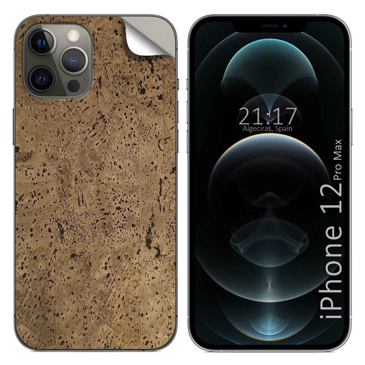 Pegatina Vinilo Autoadhesiva Textura Corcho compatible con Iphone 12 Pro Max (6.7)