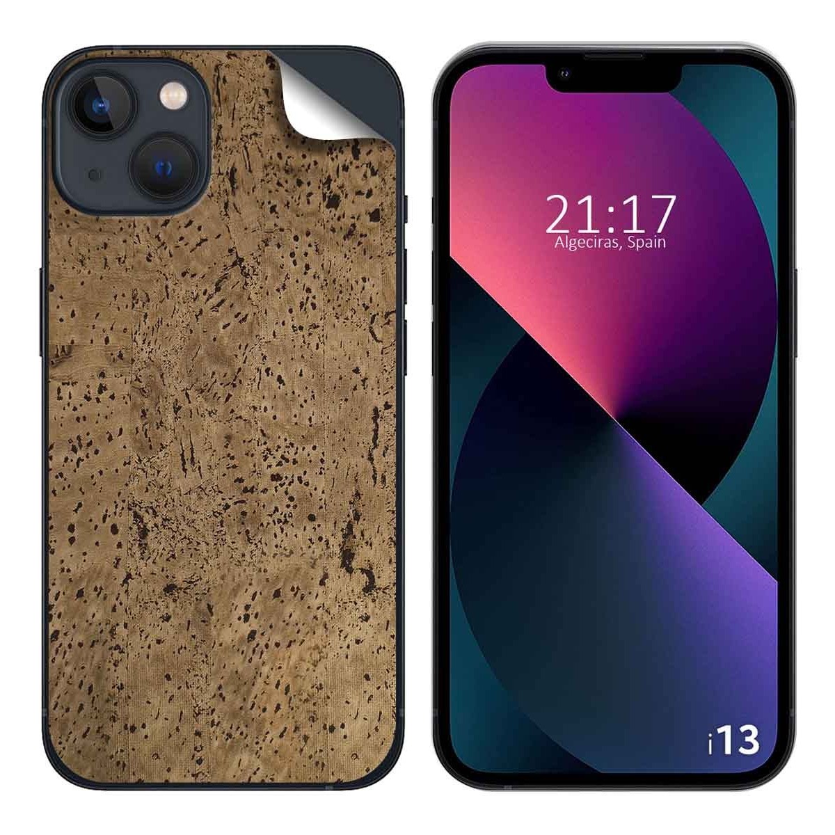 Pegatina Vinilo Autoadhesiva Textura Corcho compatible con Iphone 13 (6.1)