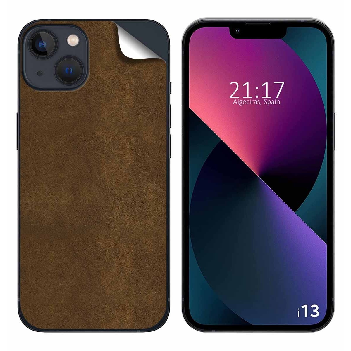 Pegatina Vinilo Autoadhesiva Textura Piel compatible con Iphone 13 (6.1)