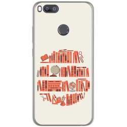 Funda Gel Tpu para Xiaomi Mi 5X / Mi A1 Diseño Mundo Libro Dibujos