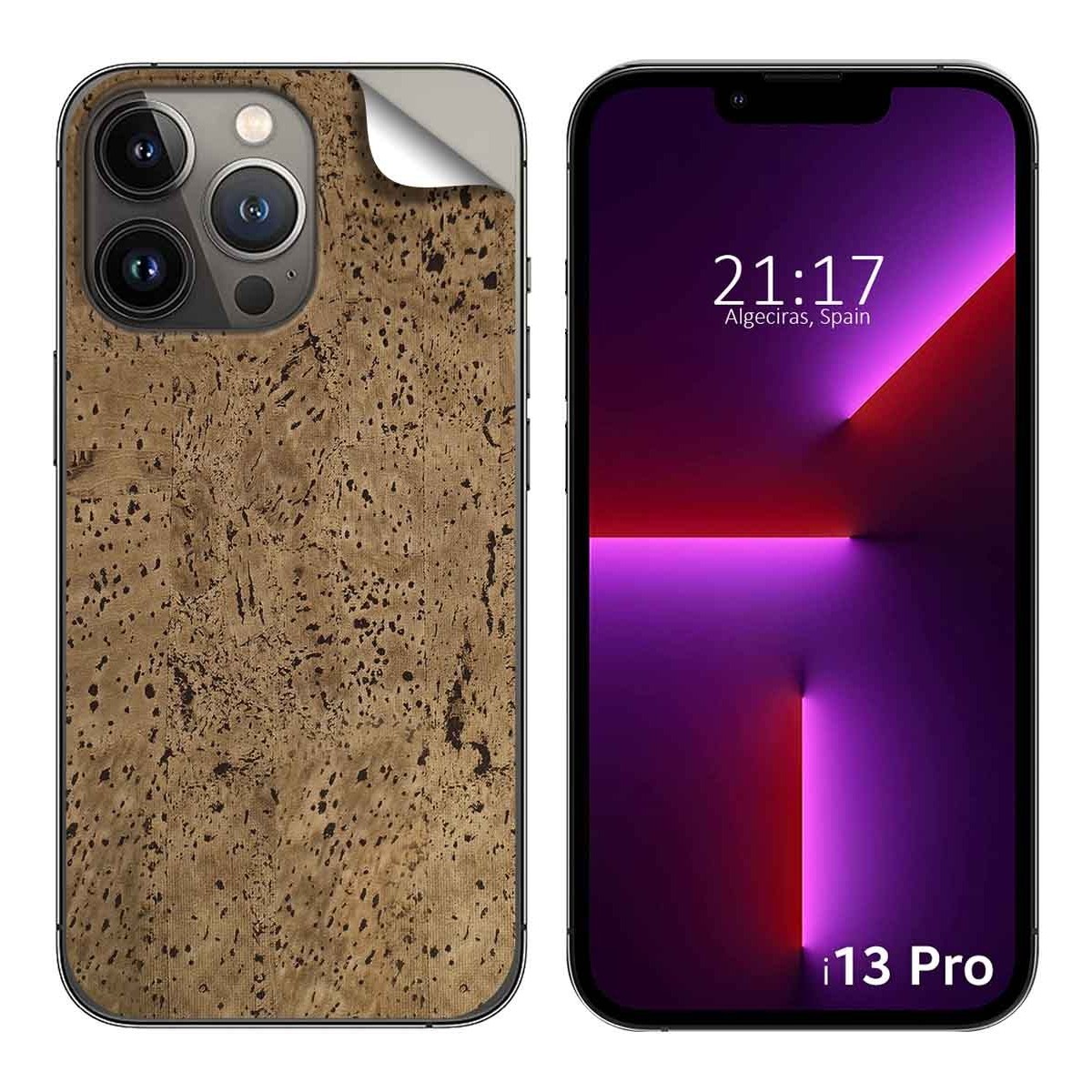 Pegatina Vinilo Autoadhesiva Textura Corcho compatible con Iphone 13 Pro (6.1)