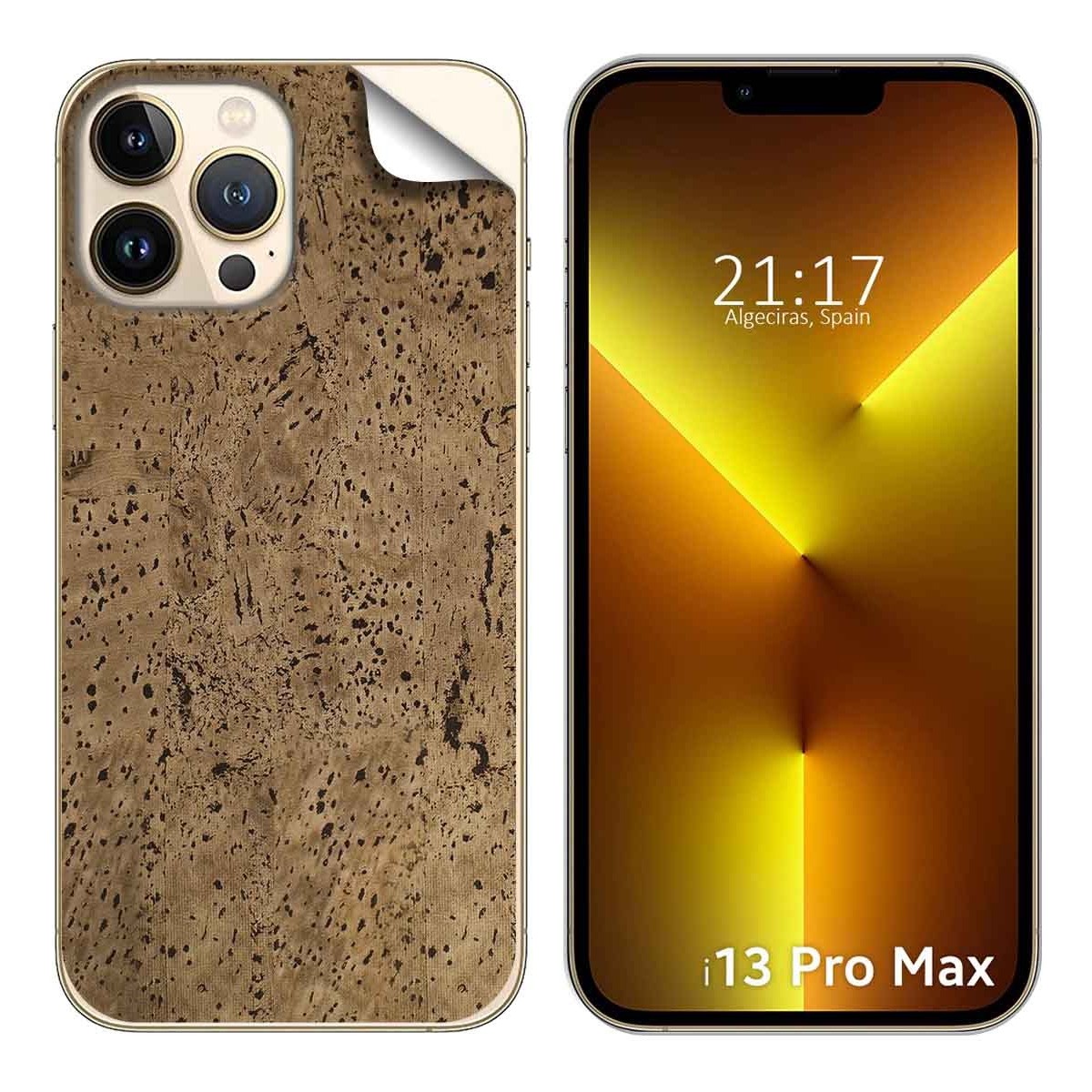 Pegatina Vinilo Autoadhesiva Textura Corcho compatible con Iphone 13 Pro Max (6.7)