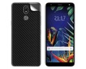 Pegatina Vinilo Autoadhesiva Textura Carbono para Lg K40