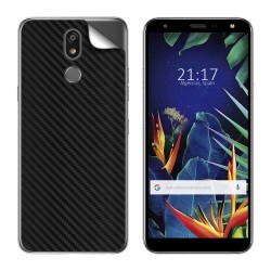 Pegatina Vinilo Autoadhesiva Textura Carbono para Lg K40