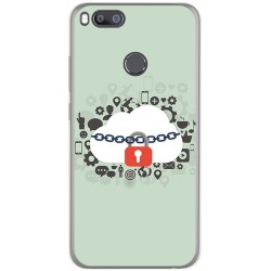 Funda Gel Tpu para Xiaomi Mi 5X / Mi A1 Diseño Nube Dibujos