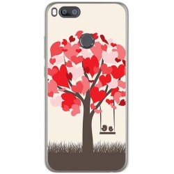 Funda Gel Tpu para Xiaomi Mi 5X / Mi A1 Diseño Pajaritos Dibujos