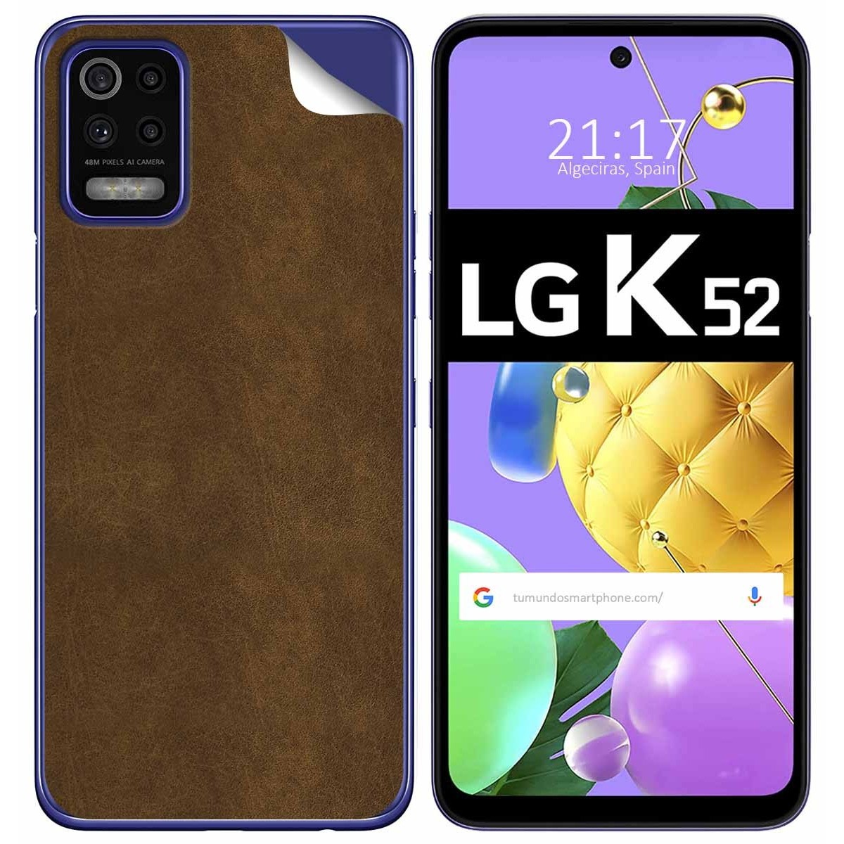Pegatina Vinilo Autoadhesiva Textura Piel para Lg K52