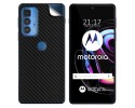 Pegatina Vinilo Autoadhesiva Textura Carbono para Motorola Edge 20 Pro
