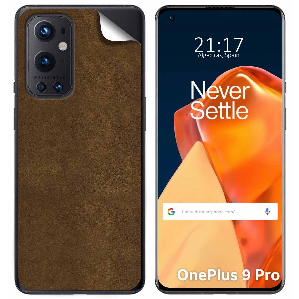 Pegatina Vinilo Autoadhesiva Textura Piel para OnePlus 9 Pro 5G