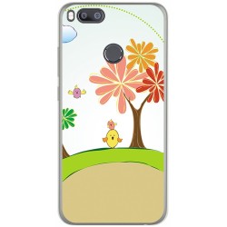 Funda Gel Tpu para Xiaomi Mi 5X / Mi A1 Diseño Primavera Dibujos