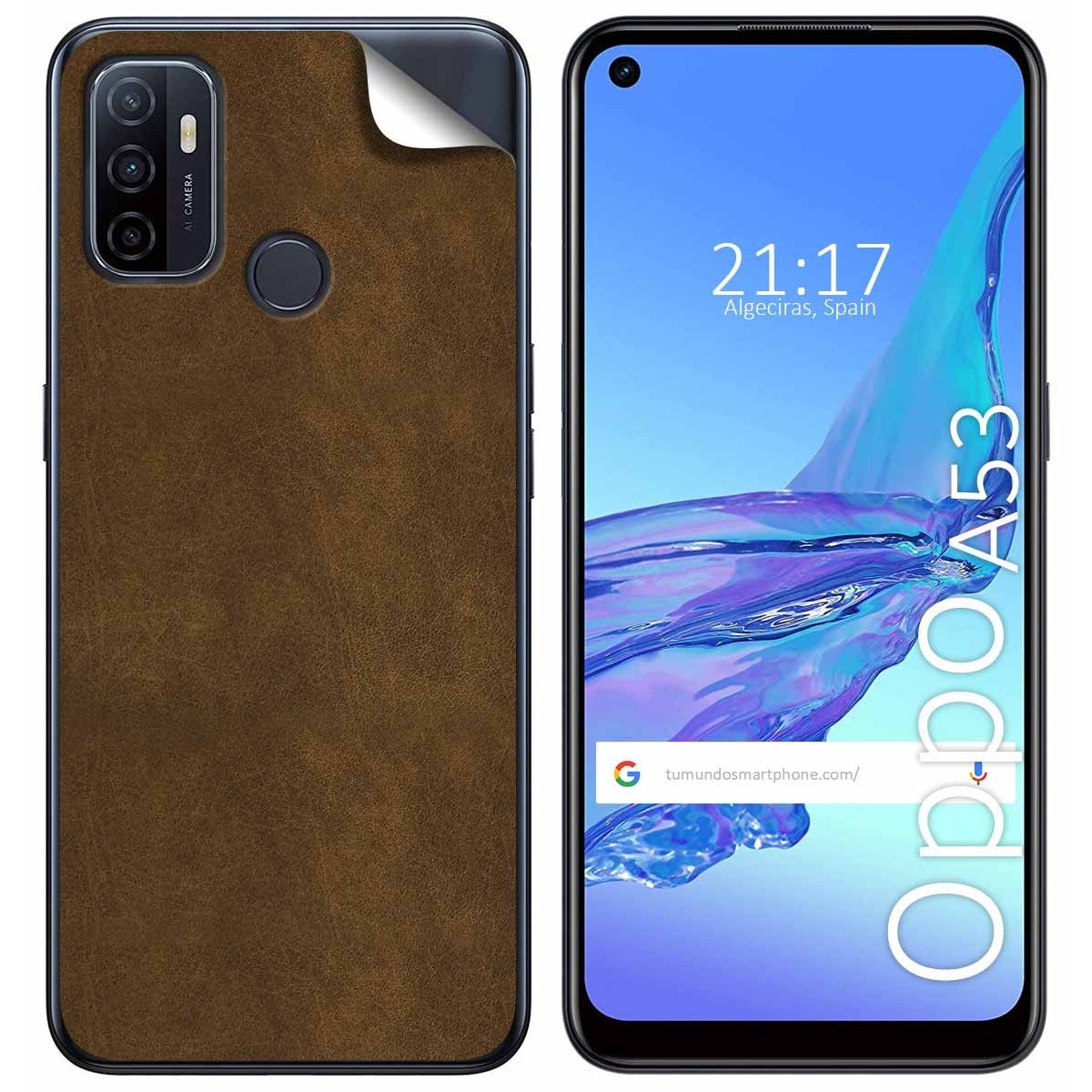 Pegatina Vinilo Autoadhesiva Textura Piel para Oppo A53 / A53s