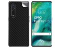 Pegatina Vinilo Autoadhesiva Textura Carbono para Oppo Find X2 Pro
