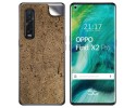 Pegatina Vinilo Autoadhesiva Textura Corcho para Oppo Find X2 Pro