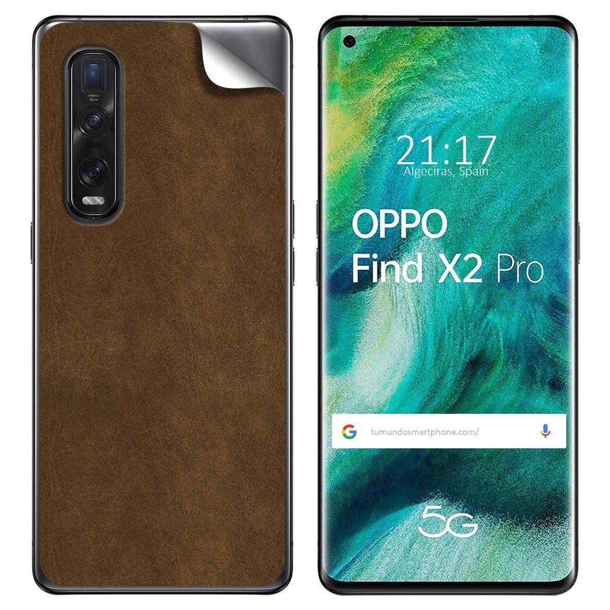 Pegatina Vinilo Autoadhesiva Textura Piel para Oppo Find X2 Pro