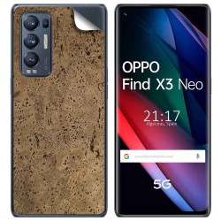 Pegatina Vinilo Autoadhesiva Textura Corcho para Oppo Find X3 Neo 5G