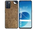 Pegatina Vinilo Autoadhesiva Textura Corcho para Oppo Reno 6 5G