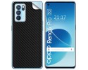 Pegatina Vinilo Autoadhesiva Textura Carbono para Oppo Reno 6 Pro 5G