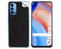 Pegatina Vinilo Autoadhesiva Textura Carbono para Oppo Reno 4 5G