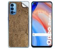 Pegatina Vinilo Autoadhesiva Textura Corcho para Oppo Reno 4 5G