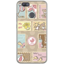 Funda Gel Tpu para Xiaomi Mi 5X / Mi A1 Diseño Sellos Dibujos
