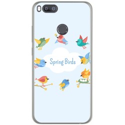 Funda Gel Tpu para Xiaomi Mi 5X / Mi A1 Diseño Spring Birds Dibujos