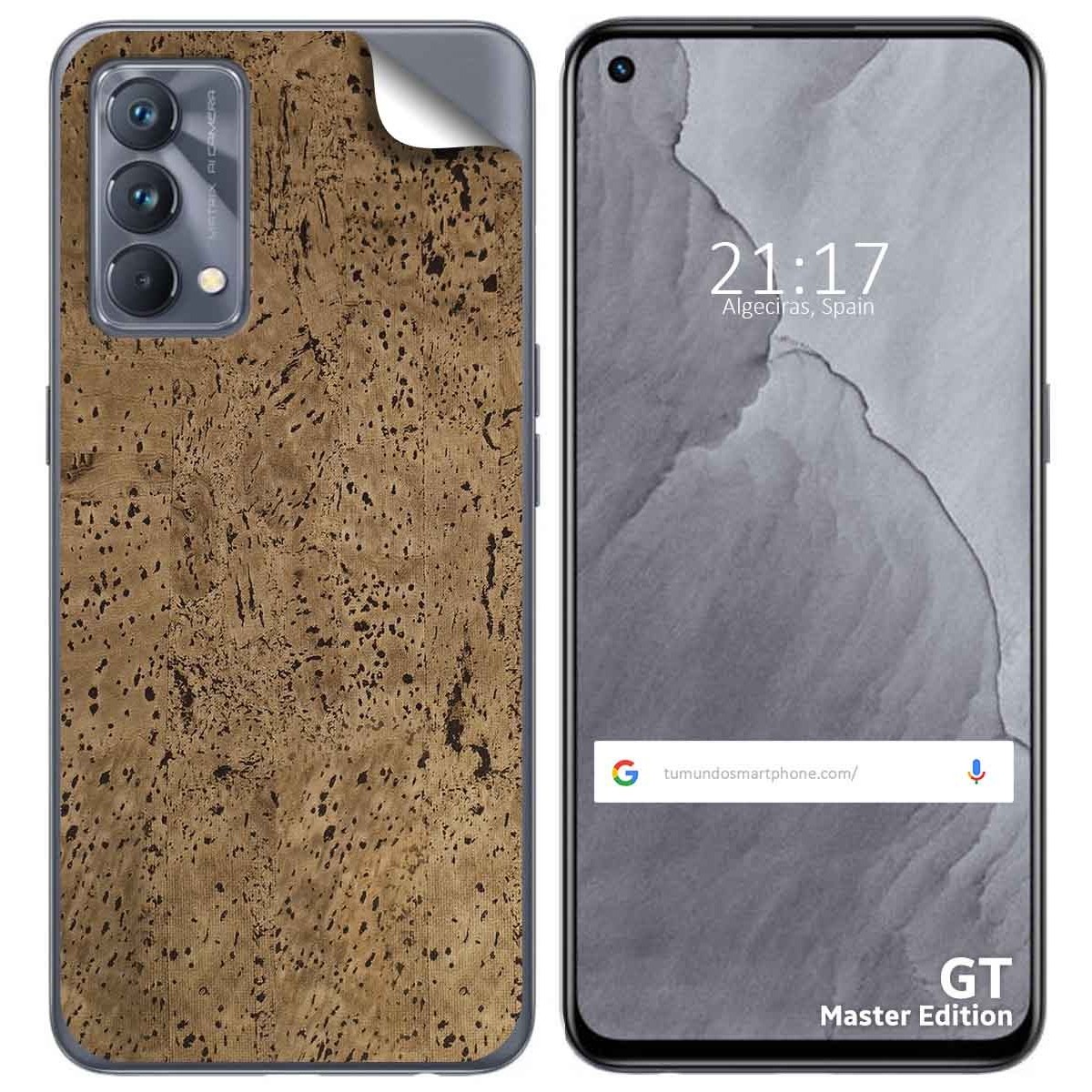 Pegatina Vinilo Autoadhesiva Textura Corcho para Realme GT Master Edition