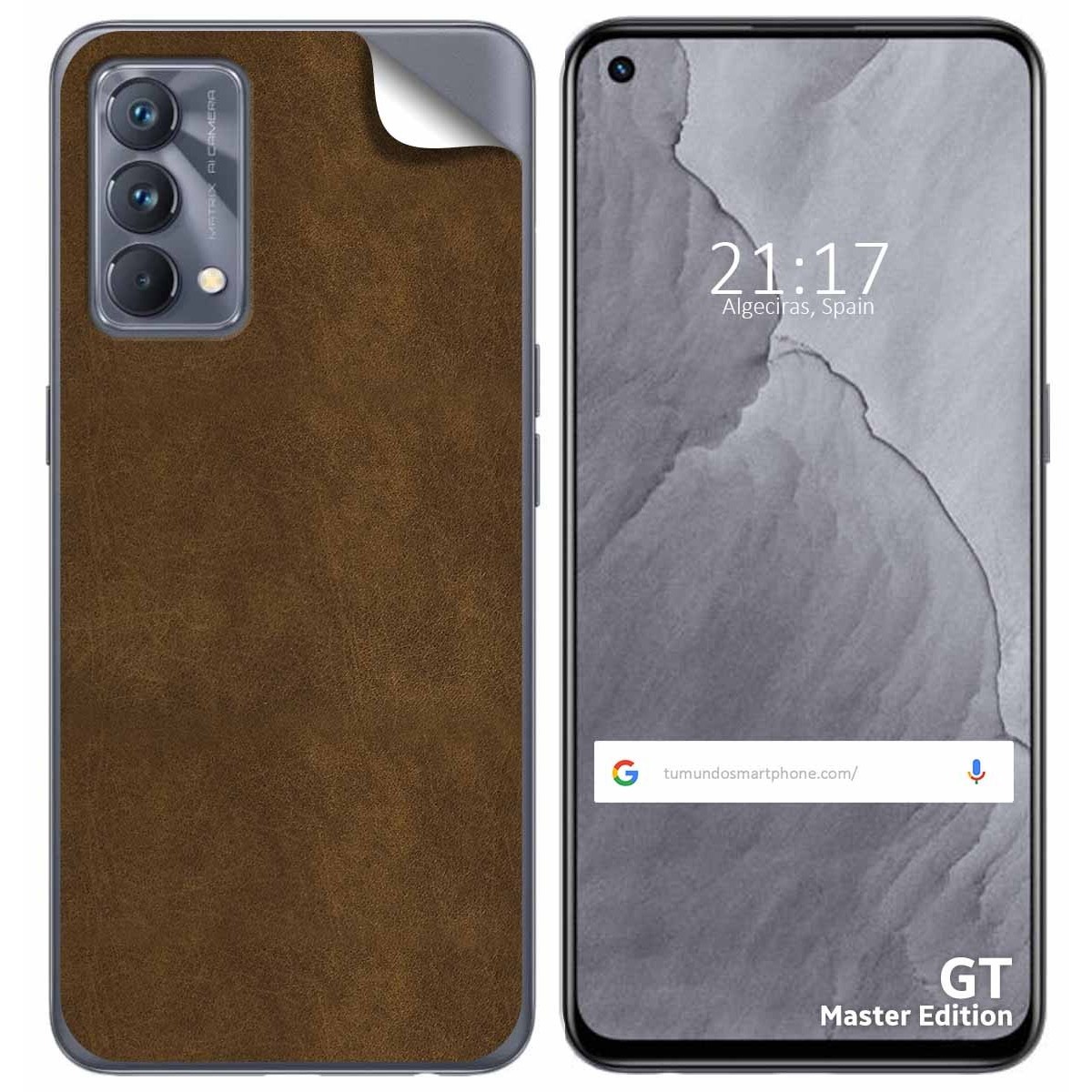 Pegatina Vinilo Autoadhesiva Textura Piel para Realme GT Master Edition