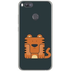 Funda Gel Tpu para Xiaomi Mi 5X / Mi A1 Diseño Tigre Dibujos