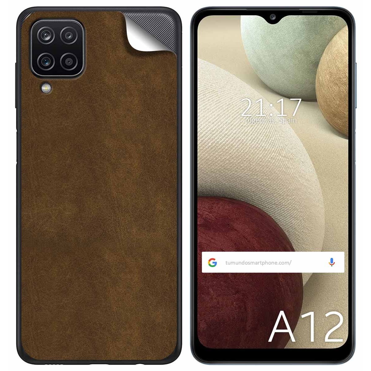 Pegatina Vinilo Autoadhesiva Textura Piel para Samsung Galaxy A12 / M12