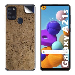Pegatina Vinilo Autoadhesiva Textura Corcho para Samsung Galaxy A21s