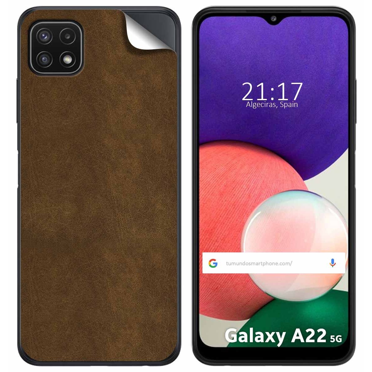 Pegatina Vinilo Autoadhesiva Textura Piel para Samsung Galaxy A22 5G