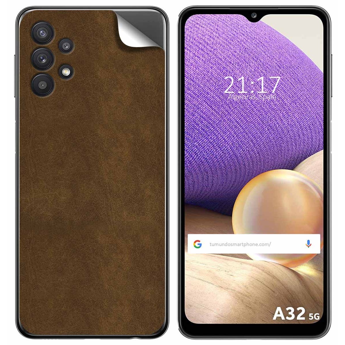 Pegatina Vinilo Autoadhesiva Textura Piel para Samsung Galaxy A32 5G