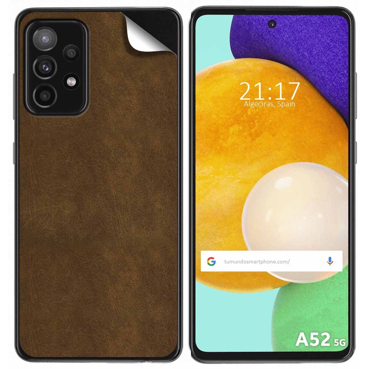 Pegatina Vinilo Autoadhesiva Textura Piel para Samsung Galaxy A52 / A52 5G / A52s 5G