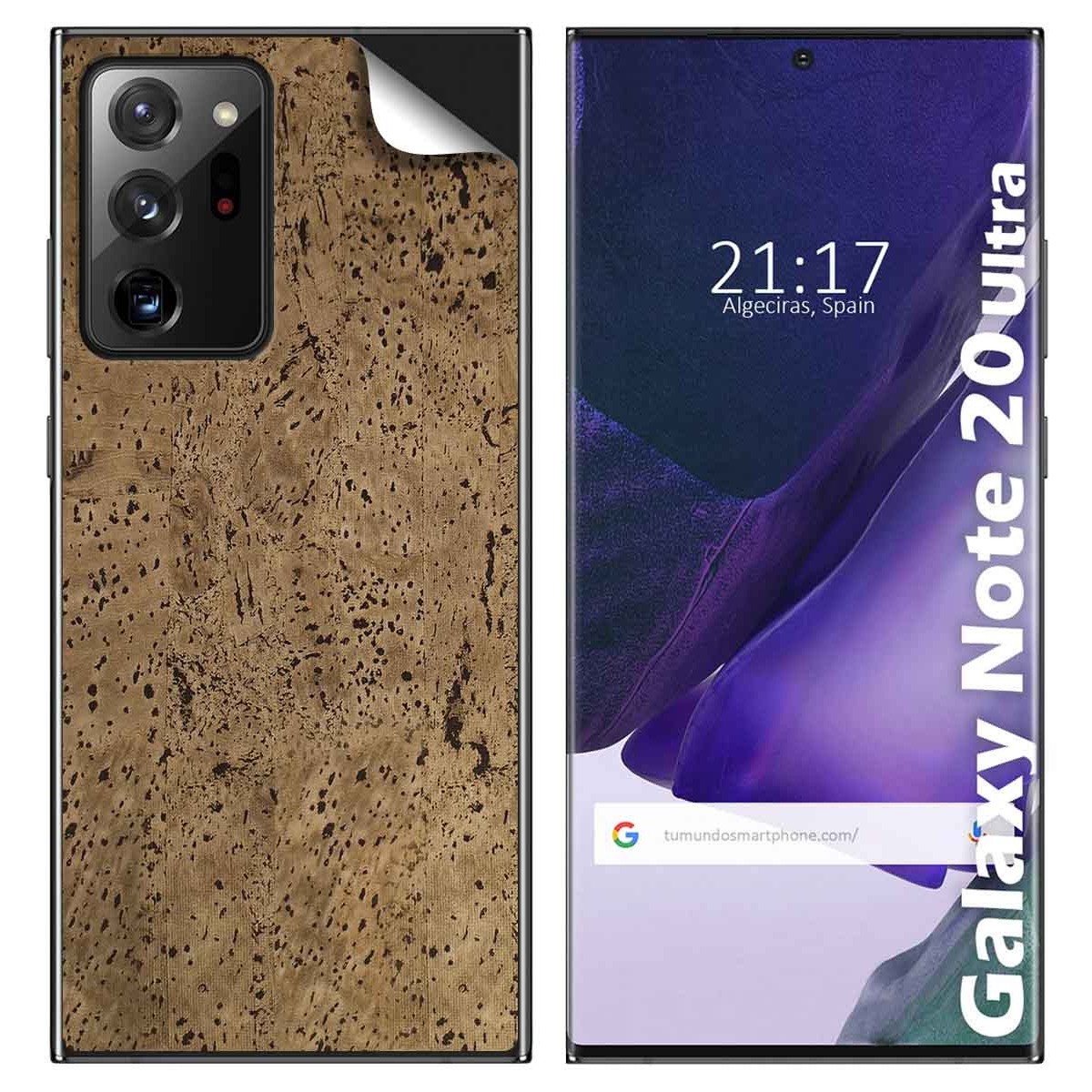Pegatina Vinilo Autoadhesiva Textura Corcho para Samsung Galaxy Note 20 Ultra