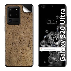 Pegatina Vinilo Autoadhesiva Textura Corcho para Samsung Galaxy S20 Ultra