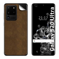 Pegatina Vinilo Autoadhesiva Textura Piel para Samsung Galaxy S20 Ultra
