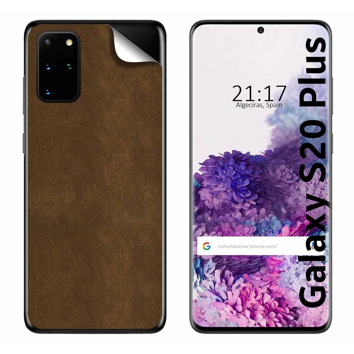 Pegatina Vinilo Autoadhesiva Textura Piel para Samsung Galaxy S20+ Plus