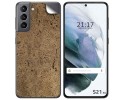 Pegatina Vinilo Autoadhesiva Textura Corcho para Samsung Galaxy S21 5G