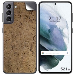 Pegatina Vinilo Autoadhesiva Textura Corcho para Samsung Galaxy S21 5G