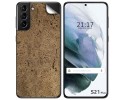 Pegatina Vinilo Autoadhesiva Textura Corcho para Samsung Galaxy S21+ Plus 5G