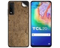 Pegatina Vinilo Autoadhesiva Textura Corcho para TCL 20 5G