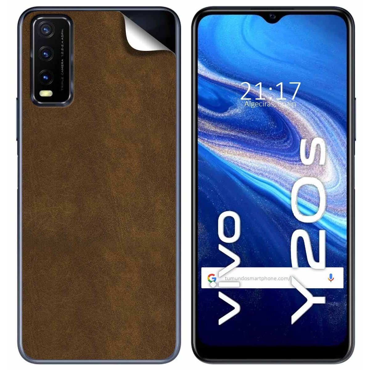 Pegatina Vinilo Autoadhesiva Textura Piel para Vivo Y20s / Y11s