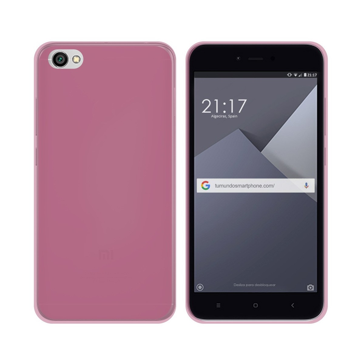 Funda Gel Tpu para Xiaomi Redmi Note 5A Color Rosa