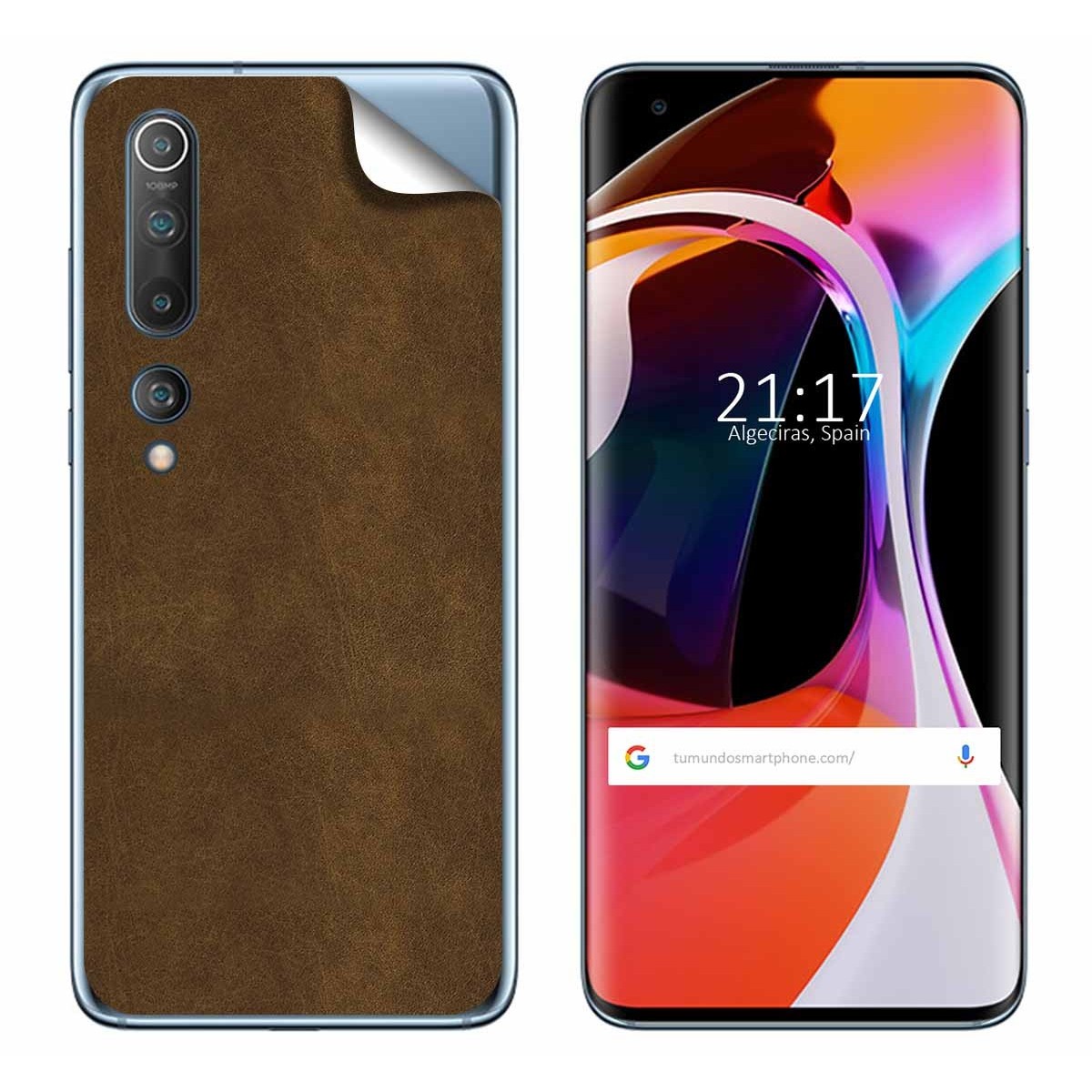 Pegatina Vinilo Autoadhesiva Textura Piel para Xiaomi Mi 10 / Mi 10 Pro