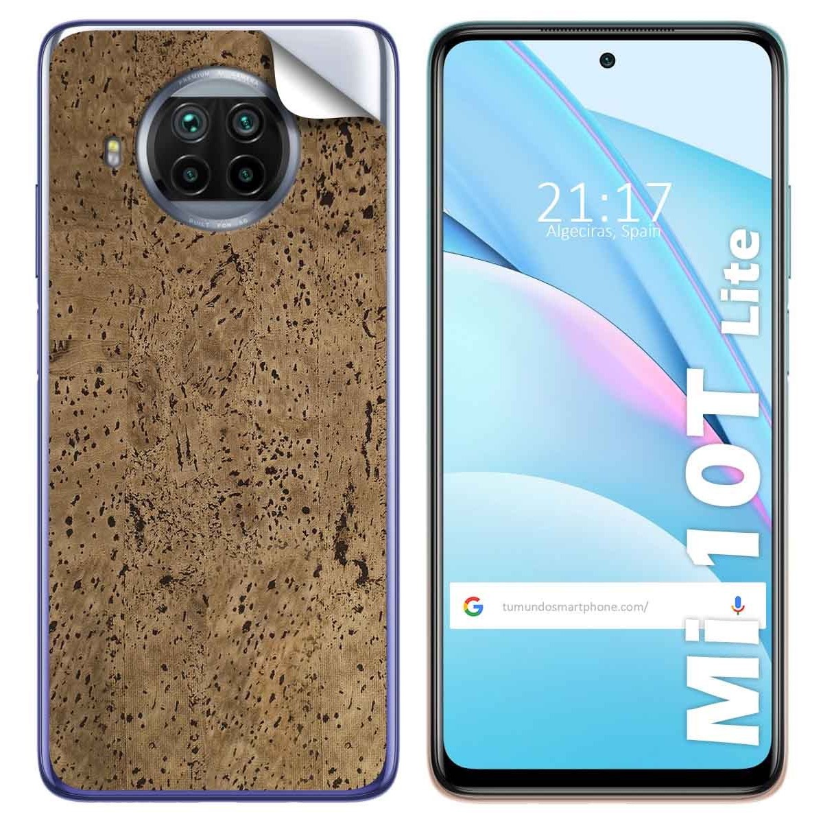 Pegatina Vinilo Autoadhesiva Textura Corcho para Xiaomi Mi 10T Lite
